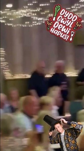 London Welsh Male Voice Choir sing 'Bread of Heaven' with their audience after a concert.