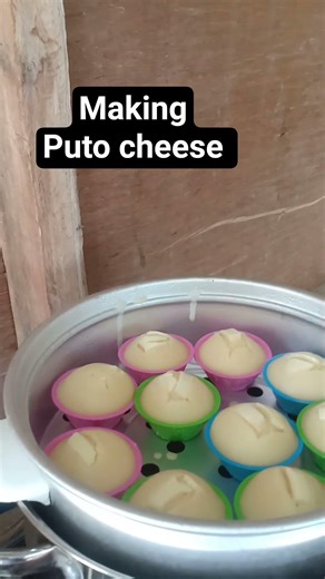 Easy paano gumawa ng puto cheese.. making puto cheese