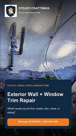 Exterior Wall + Window Trim Repair | Steady Craftsman CA