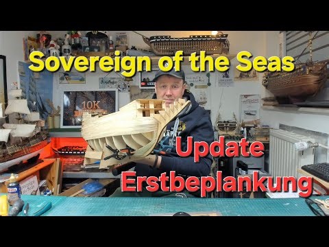 Sovereign of the Seas Mantua Models Update Exterior Planking