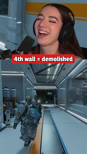 MissMikkaa on Instagram: "Funny little hidden dialogue I got in the Pragmata DEMO a while back! 4th wall broken! #twitch #gaming #pragmata #easteregg #game"