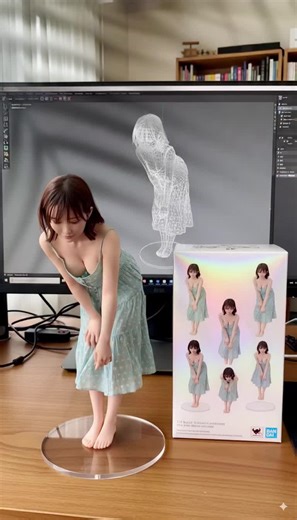 動くやつも作れます🩷 #AIフィギュア化