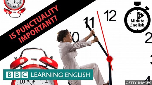 Are you often late? Or do you like to be on time? Do you think punctuality is important? Neil and Catherine talk about different people's attitude to being on time and teach you new vocabulary. 👉 You'll find the vocabulary on our website: https://bbc.in/3pELrD4 #learnenglish #bbclearningenglish #vocabulary #grammar #esl #elt #topicalenglish #englishclass #englishlesson #englishonline | BBC Learning English