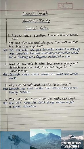 Reach for the top class 9 question answer | beehive chapter 8 question answer