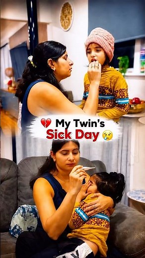 Twins Sick Day in My Life 🤧 #sickday #youtubeshorts #relatable #viralshorts #trendingshorts #twins
