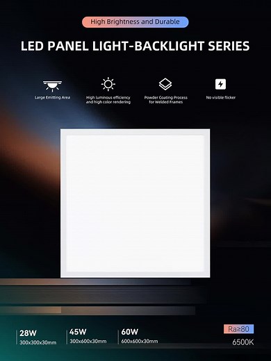 LED PANEL LIGHT- BACKLIGHT SERIES New high-transmittance soft light Lamp cover High-efficiency light transmission, more delicate light