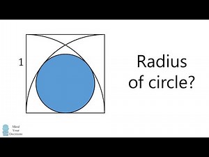 Circle Between Quarter-Circles: Solve For Its Radius