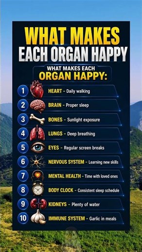 10 Daily Habits That Keep Your Organs Healthy | Simple Health Tips Backed by Science