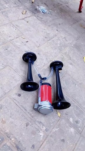 Powerful 12V Electric Horn with Air Pump for Motorcycles