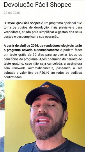 Devolução fácil Shopee