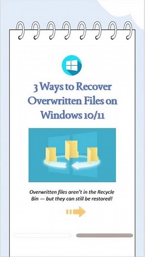 Overwritten Files on Windows? Yes — You Might Still Recover Them!#windowstips #filerecovery