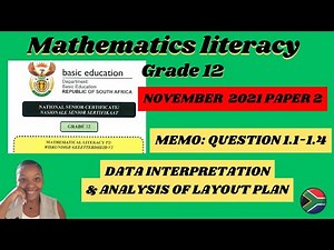 Mathematics literacy grade 12 November 2021 Paper 2| Question 1.1-1.4