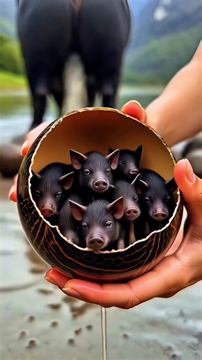 Extraordinary Pig Laying Eggs and Hatching Piglets