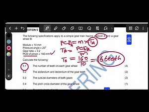 N4 Mechanotechnics | Simple Gear Train Formulas & Examples