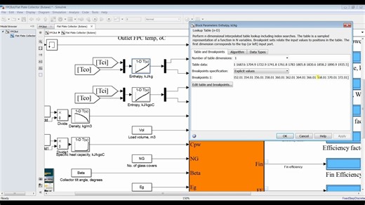 Flat Plate Solar Collector ｜ How To Change Working Fluid ｜ Matlab ｜ Simulink Mod
