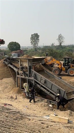 Vibrating separater screener sand and gravel