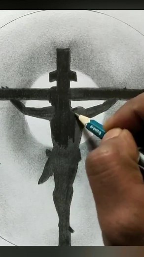 Artistic Drawing of Jesus Christ with Pencil Techniques