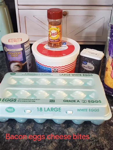 bacon egg cheese bites for on go high protein #eggs #eggbites #ketorecipeideas #cottagecheese #healthy