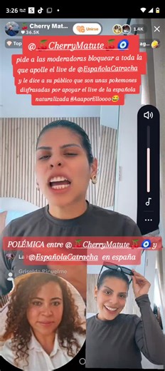 Polémica entre Cherry Matute y Española Catracha en España