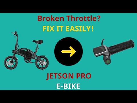 JETSON PRO E-Bike Broken Throttle? Replace it easily!