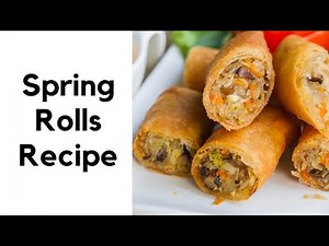 How to make spring rolls at home | Spring roll recipe at home | Quick and easy recipes | WOP