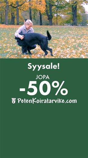 Tule tekmään löytöjä Peten syysalesta! Paljon tuotteita -20%, -30%, -40% ja jopa -50%! 🤩🍂 | PetenKoiratarvike.com