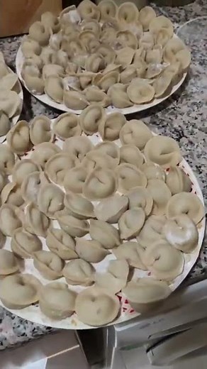 Pelmeni. Dumplings. Russian cuisine.