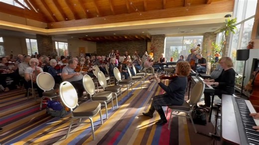 Jam at the NA Fiddler's Convention in Edmonton 2025. Three of us from Prince George were there. | B.C. Old Time Fiddler's Association, Branch #1 - Prince George