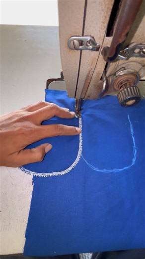 Patch pocket installation technique #sewing #shortvideo