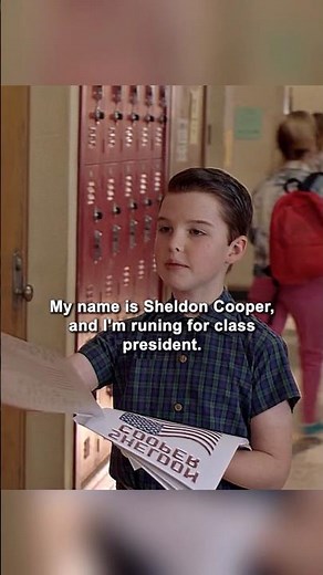 Sheldon Started Campaigning for Class President… Then He Met His Rival Nell Cavanaugh 😂