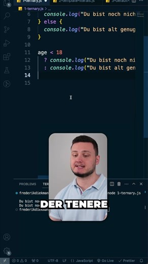 Did you already know about the ternary operator in JavaScript? #programming #computer science #ja...