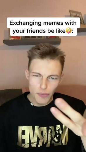 Exchanging Memes with Friends: A Comedy Gold Moment