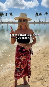 35K views · 324 reactions | From beach to dinner? YES or NO ? Bathing suit 30 and I have a discount code! Say SWIM for details  #Beachwear #ResortWear #vacationoutfitideas #sarong #pareo | Blonde Beach Vibes | Facebook
