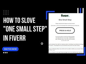 How to solve "One Small step'" in Fiverr within 2 minutes |Fiverr 2022