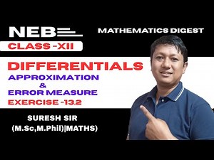 Differentials and Approximation NEB class 12#nebmaths #differentials