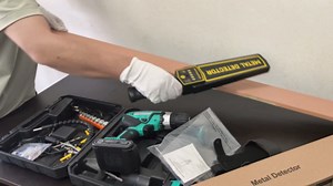 Handheld Metal Detector Wand, Rechargeable Security Scanner with Adjustable Sensitivity, Detect All Metals (with Built-in Battery and Charging Line)