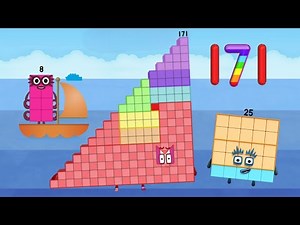 NUMBERBLOCKS WORLD : LEARN NUMBER 171 | COUNT BY FIVE FOR NUMBER 15, 20, & 25 | KID MATH EDUCATION