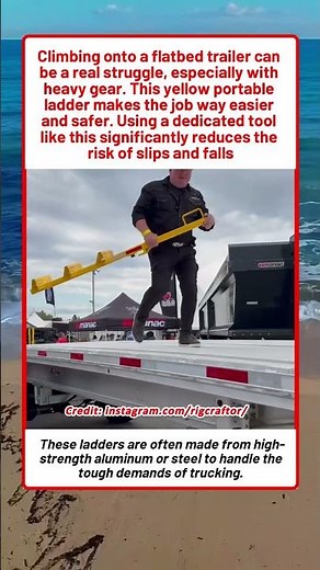 Safe And Effortless Trailer Access With The Three Step Portable Ladder