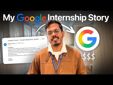 My Google Internship Journey (First Year, Non-IIT)