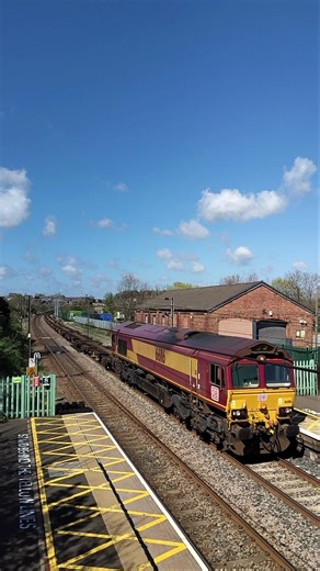 4K01, EWS Class 66 , 66116, Departmental south past old goods sheds ECML