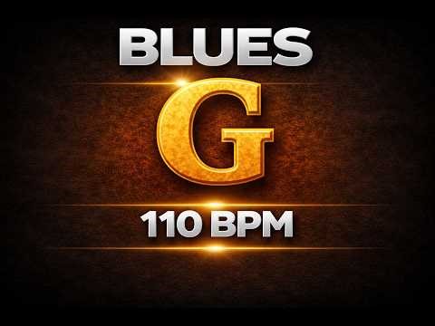 Blues Backing Track in G | 110 BPM | 12 Bar
