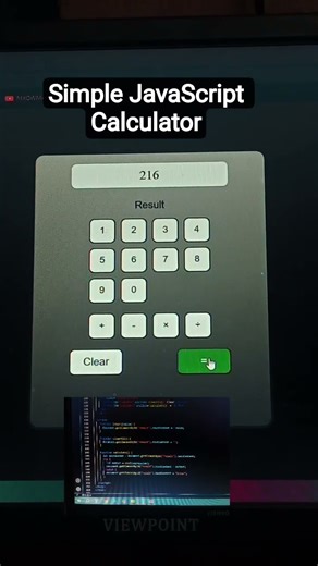 Calculator i made using simple JavaScript. #coding