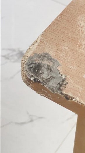 Amazing Broken Table Corner Repair Hack with Superglue and Cement | #shorts #cement #diy #superglue
