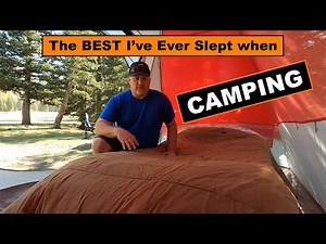 Camping Cot with Memory Foam Pad that Will Make You Feel Like Your Sleeping at Home