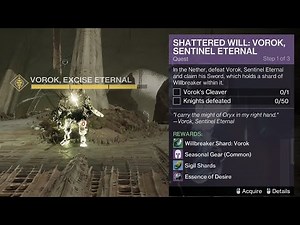 Vorok, Sentinel Eternal Location in The Nether (Shard of Willbreaker Quest) [Destiny 2]