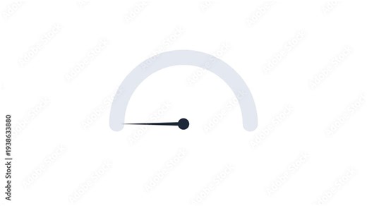 Speedometer Gauge Icons with High and Low Level Indicators