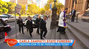 Australian fashion icon Carla Zampatti is being farewelled at a state funeral in Sydney today after her death following a fall at the opera. | The Morning Show