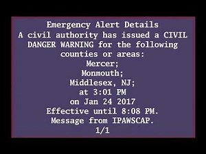EAS Mock: Civil Danger Warning for Mercer NJ (Festvox Kal Testing)