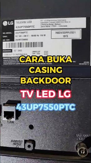 How to Open LG LED TV Back Cover | Step-by-Step Guide #service #tvled #lgtv #ledtvrepair