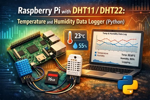 Raspberry Pi Guide | Raspberry Pi with DHT11/DHT22: Temperature and Humidity Data Logger (Python) | Facebook
